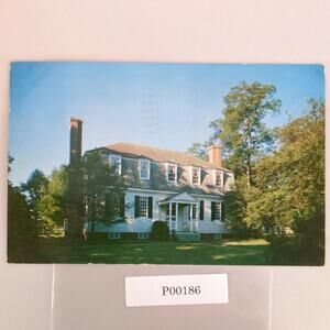 Vintage Moore House Yorktown Virginia Postcard 1960 Color Photo